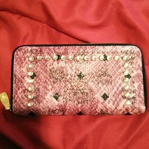 Mcm rhinestone wallet